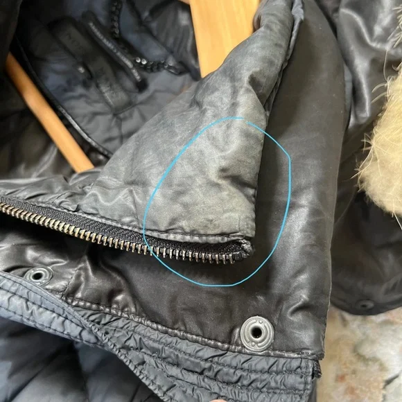 Andrew Marc x Richard Chai Coyote Fur Down Feather Puffer Parka Winter Coat - Picture 8 of 16